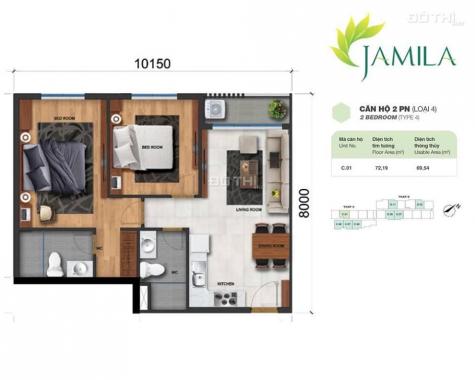 Bán căn hộ Jamila tầng sân vườn căn số 10 hướng Đông Nam. LH 01654226663