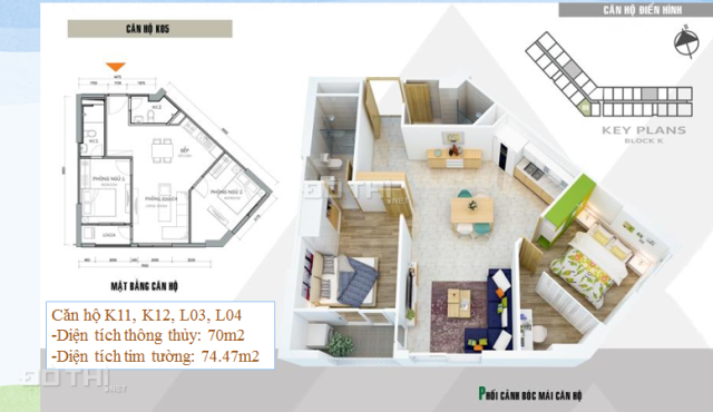 Căn hộ trung tâm Q. Hà Đông, chỉ từ 850tr/căn 2PN, full đồ nội thất, CK 2%, LS: 0%, 0968317986