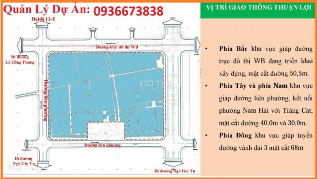 Ôm trọn lô đẹp của dự án KĐT mới Nam Hải, giá chỉ từ 10.5tr/m2, ban quản lý dự án. LH 0936673838