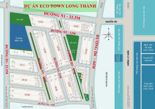 Dự án Eco Town Long Thành, mặt tiền đường Nguyễn Hải, ngay trung tâm thị trấn Long Thành