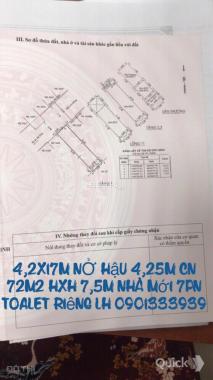 Nhà bán HXH 8m Nguyễn Thái Bình, Q. 1, 4.2x17m nở hậu, 3 lầu, ST mới 7PN, bán 16 tỷ 0901333939