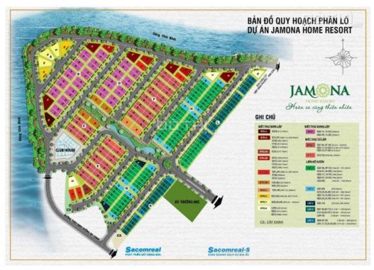 Để lại nền BT Jamona Home Resort, 26,5tr/m2, 212m2, TB, SĐ riêng, dân cư đông an ninh, 0932424238