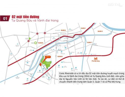 Căn hộ ven sông mặt tiền Tạ Quang Bửu, Q.8, giá chỉ 1,1 tỷ/2PN, thanh toán cực dễ với 5% /2th
