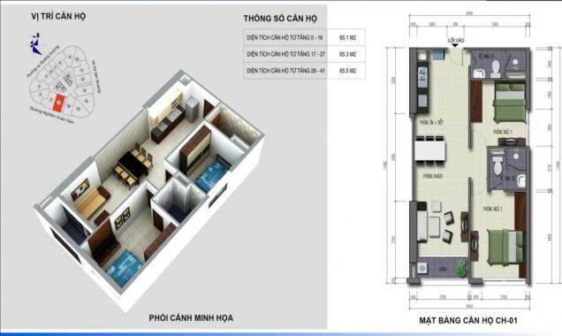 Chính chủ bán gấp căn hộ 65,1m2 và 79,6m2 tòa B Vinaconex 2 Kim Văn Kim Lũ tầng đẹp giá tốt