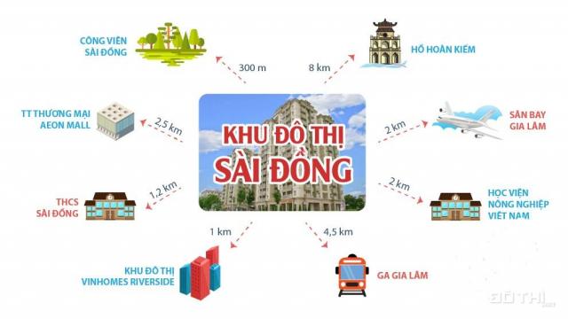 Bán căn hộ chung cư tại dự án Green Tower Sài Đồng, giá 2,5 tỷ, full nội thất, 118m2