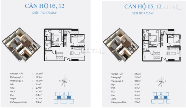 Bán căn 3 phòng ngủ nhỏ 78.84m2 đẹp nhất dự án C46 Bộ Công An, giá chỉ từ 23tr/m2