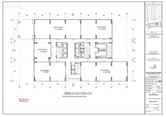 Bán sàn thương mại tầng 1, 2, 3 tòa CT1 chung cư 43 Phạm Văn Đồng: 0986862363