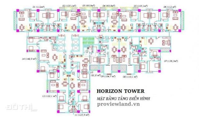 Cho thuê căn hộ tại dự án tòa nhà Horizon, Quận 1, giá 18 triệu/tháng