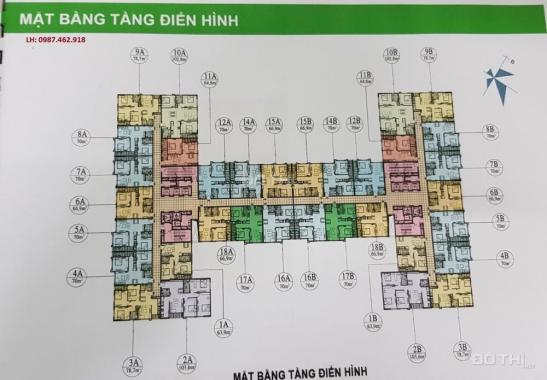 Bán căn 70m2, chung cư 282 Nguyễn Huy Tưởng, Thanh Xuân, giá 1.4 tỷ