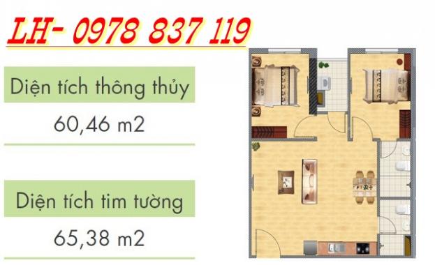Chính chủ bán gấp căn hộ 106 Hoàng Quốc Việt, tầng đẹp, gần full đồ, 2pn và 2wc (có TL)
