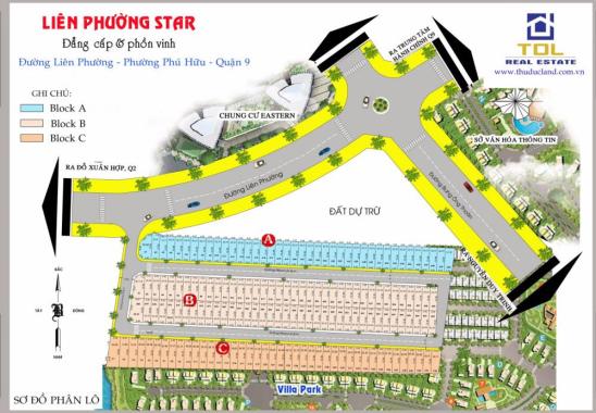 Cần tiền bán gấp nhà phố Liên Phường, đang TT theo tiến độ 11/2019, LH: 0901141642