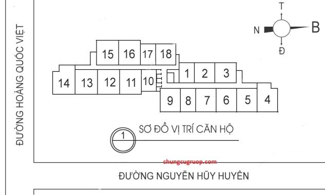 Bán ngay CHCC 60 Hoàng Quốc Việt (DT 117m2) giá 2.6 tỷ, 3 PN + 2 WC, bao phí sang tên (miễn TG)