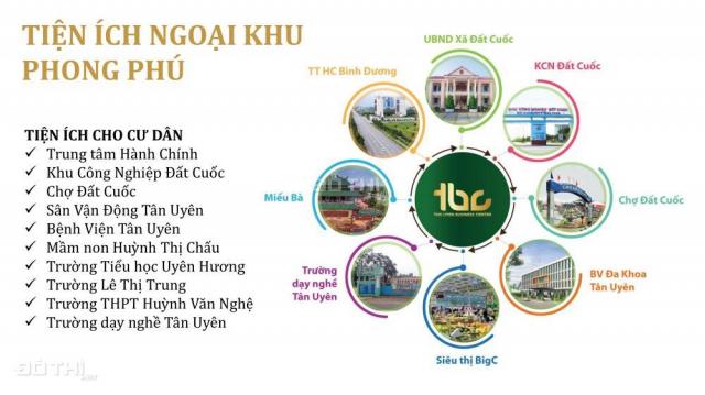 Bán đất tại dự án Tân Uyên Business Center, Bắc Tân Uyên, Bình Dương, DT 70m2. Giá 500 triệu