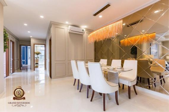 Chính chủ bán căn hộ Grand Riverside, MT Bến Vân Đồn, căn góc DT 135.8m2, 3PN, 3WC, giá 7,5 tỷ (TL)