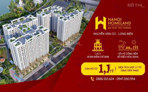 Hot, 10 suất nội bộ ưu đãi căn đẹp dự án Hà Nội Homeland, liên hệ 0947550954