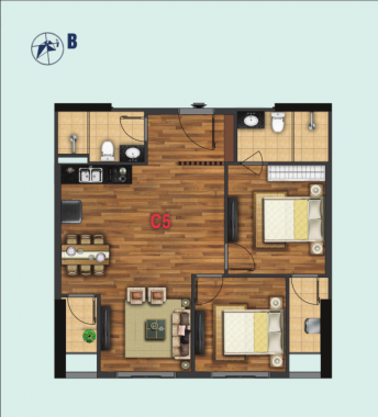 Bán căn hộ chung cư tại dự án chung cư X1-26 Liễu Giai, Ba Đình, Hà Nội 2PN, DT 68m2, giá 4.5 tỷ