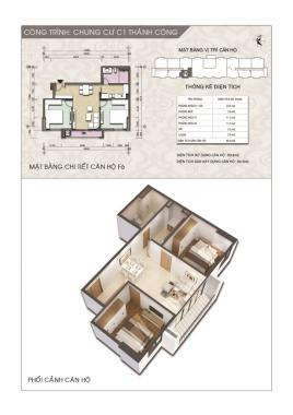 Căn hộ chung cư C1 Thành Công, mở bán đợt cuối quỹ căn còn lại C1 Thành Công, giá chỉ từ 39 tr/m2