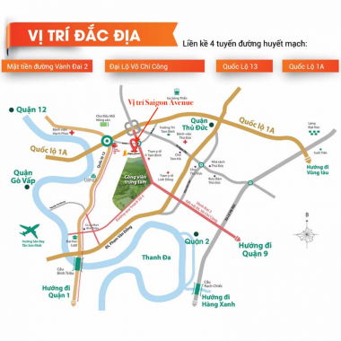 Chính chủ cần tiền bán gấp căn hộ Saigon Avenue giá 1.45 tỷ, giá bán trong tuần