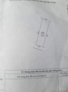 Chính chủ cần bán 72m2, MT 4.5m thôn Tằng My, Nam Hồng, Đông Anh, HN. LH: 0968689124