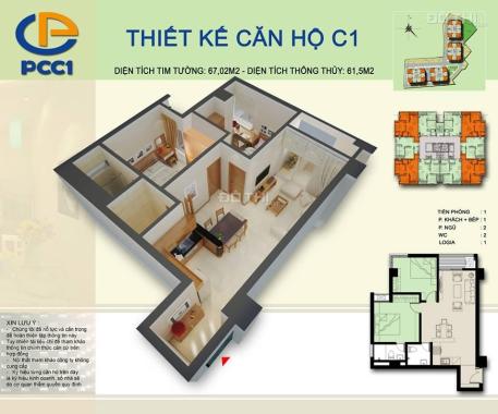 Cần bán gấp căn hộ đáng sống tại PCC1 Complex Hà Đông 1,2 tỷ có thương lượng