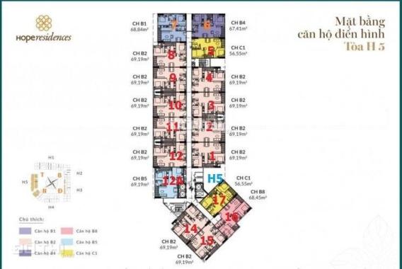 Chính chủ cần nhượng lại suất vào tên HĐ trực tiếp, 68m2, tầng 12 chung cư Phúc Đồng, giá đẹp