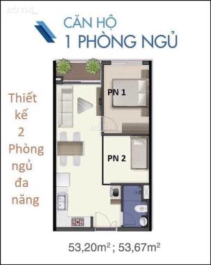 Bán căn hộ chung cư tại Q7 Saigon Riverside, Quận 7, Hồ Chí Minh. DT 53m2, 2 PN, giá 1.55 tỷ