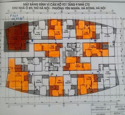Cần bán gấp căn hộ 69m2 (2PN, 2WC) giá 11.5tr/m2 dự án CT2 Yên Nghĩa, Hà Đông, Hà Nội, 0934.468.641