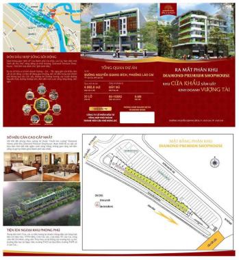 Bán nhà mặt phố tại dự án Diamond Premium Shophouse, P. Lào Cai, Lào Cai diện tích 80m2 giá 4.2 tỷ