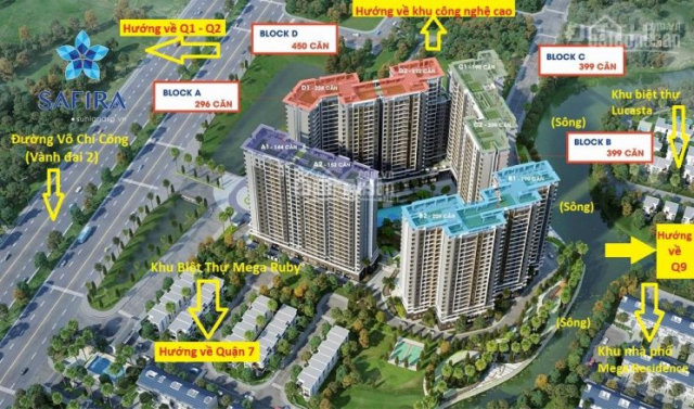 Safira Khang Điền, Quận 9 mở bán 2 block đẹp A, B, ngân hàng hỗ trợ vay 70%, LS 0% 24 tháng