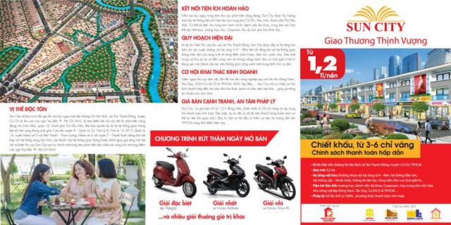 Sun City chỉ với 580 triệu/ nền 80m2 ngay ngã 4 Võ Văn Bích - Vành Đai 3, TP. Hồ Chí Minh