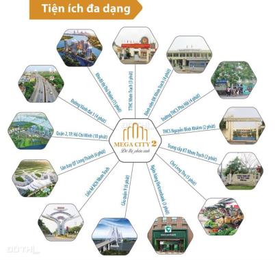 Đất nền đẹp, đầy tiện ích dự án Mega City 2, ngay TTHC huyện Nhơn Trạch, chỉ từ 700tr/nền