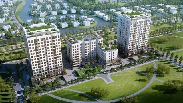 Bán căn hộ 2PN dự án Valencia Garden, KĐT Việt Hưng, giá 1,5 tỷ, đã có VAT + KPBT