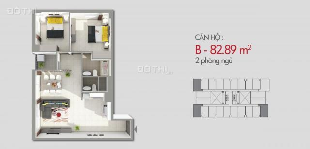 Bán căn hộ chung cư tại dự án căn hộ 8X Rainbow, Bình Tân, Hồ Chí Minh, DT 83m2. Giá 2 tỷ