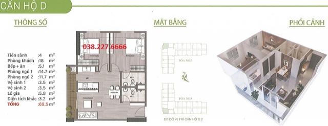 Chung cư Ecohome 3, giá từ 13,5tr/m2, LH 0382276666