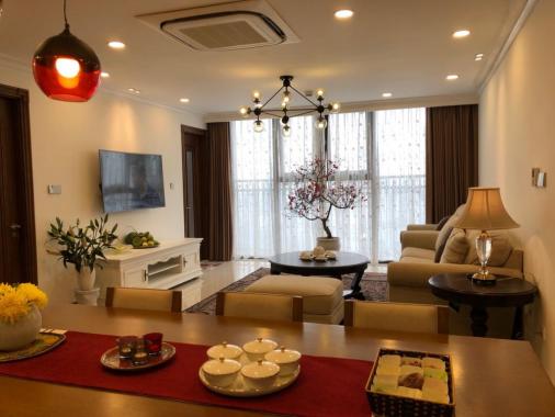 Cho thuê căn hộ cao cấp tại chung cư Platinum Residences, 118m2, 3PN, full đồ, giá 18 tr/th