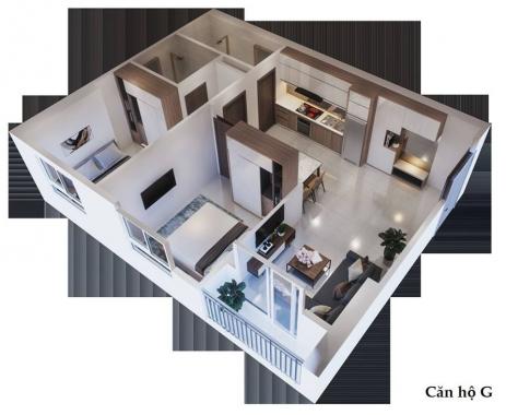 Bán căn hộ chung cư tại dự án Ecohome 3, Bắc Từ Liêm, Hà Nội, diện tích 60m2
