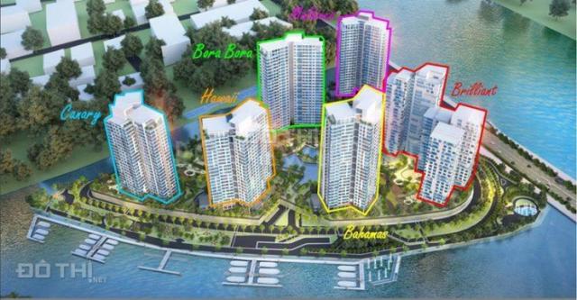 Diamond Island căn hộ tháp Bora Bora cho thuê 3PN, tầng cao 120m2, giá 37.03 triệu/tháng