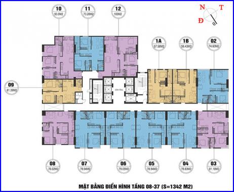 Chính chủ cần bán CHCC 80m2, 3 phòng ngủ, 2 vệ sinh, FLC 418 Quang Trung, Hà Đông