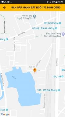 Bán đất chính chủ ngõ 175 phố Định Công, ô tô vào tận nơi, quận Hoàng Mai, Hà Nội