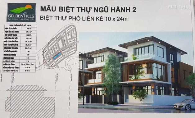 Giá chỉ từ 21tr/m2, 180m2, 240m2, KĐT sinh thái Golden Hills Đà Nẵng khu C và E độc quyền CĐT