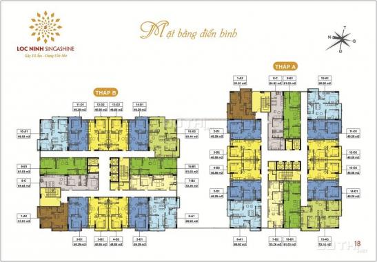 Bán căn hộ chung cư tại dự án Lộc Ninh Singashine, Chương Mỹ, Hà Nội, dt 48m2, giá 12,3 tr/m2