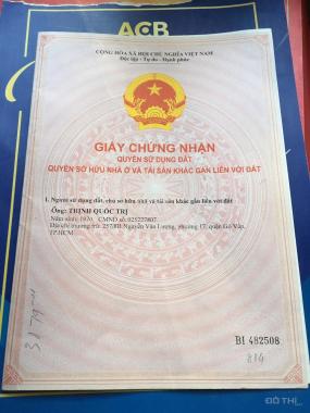 Bán nhà mặt tiền Nguyễn Văn Lượng, P. 17, Gò Vấp, 16.4 tỷ. LH: 0909.955.962