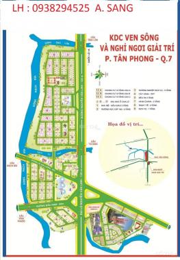 Cần tiền bán nhanh lô đất nền nhà phố, giá 80 tr/m2, KDC Sadeco Ven Sông Tân Phong, thương lượng