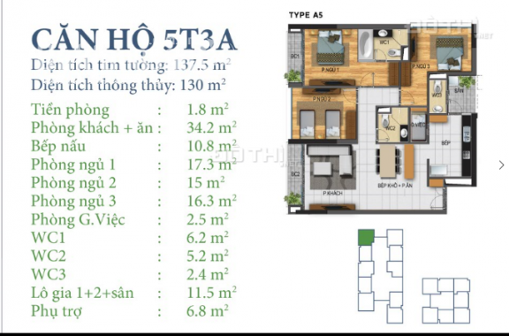Bán căn hộ chung cư tại dự án khu Ngoại Giao Đoàn, Bắc Từ Liêm, Hà Nội diện tích 130m2