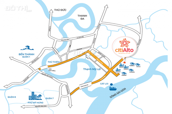 Bán căn hộ chung cư tại dự án Citi Alto, Quận 2, Hồ Chí Minh. Diện tích 50m2 giá 1.68 tỷ