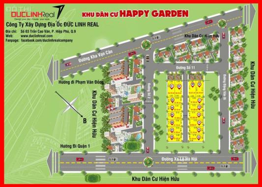 Siêu dự án Happy Garden, kế bên ga Metro, chợ Thủ Đức, 2 tuyến đường lớn Phạm Văn Đồng, Quốc Lộ 51