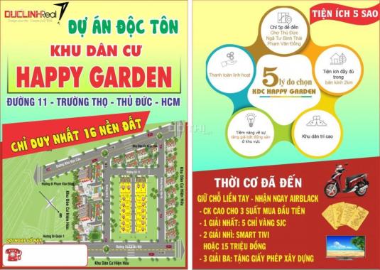Siêu dự án Happy Garden, kế bên ga Metro, chợ Thủ Đức, 2 tuyến đường lớn Phạm Văn Đồng, Quốc Lộ 51