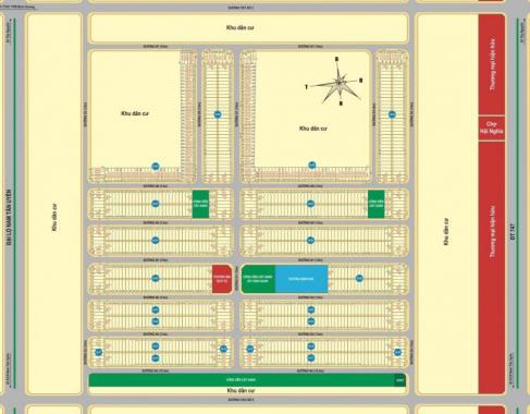 Đất vàng đô thị trung tâm TX. Tân Uyên, sổ hồng riêng từng nền