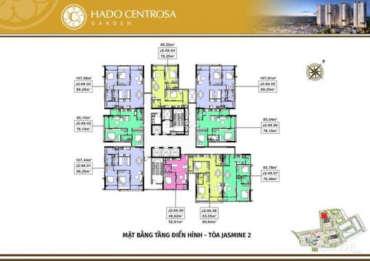 Bán gấp căn hộ chuẩn bị bàn giao Hà Đô Centrosa loại 2 PN, 84m2, giá chỉ 4.8 tỷ