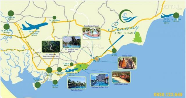 Duy nhất lô góc dự án đất nền Vũng Tàu - Seaway Bình Châu, giá chỉ 650 triệu (100m2)